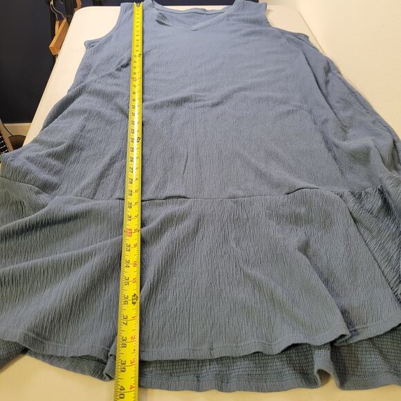 Cuddle Duds Womens V-Neck Crinkle Jersey Romper Tank Dress Flounce Hem Size 1X - Picture 5 of 10